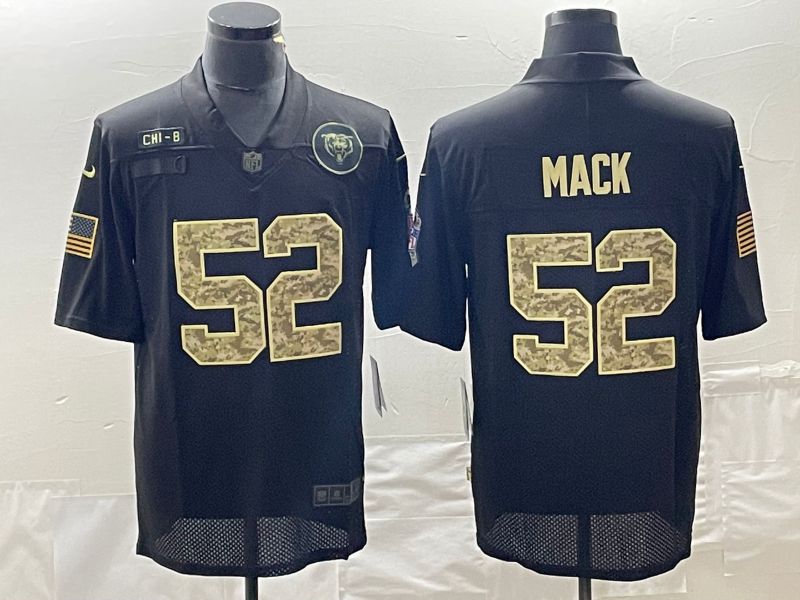 Men Chicago Bears #52 Mack Black camo Nike Limited NFL Jersey->new england patriots->NFL Jersey